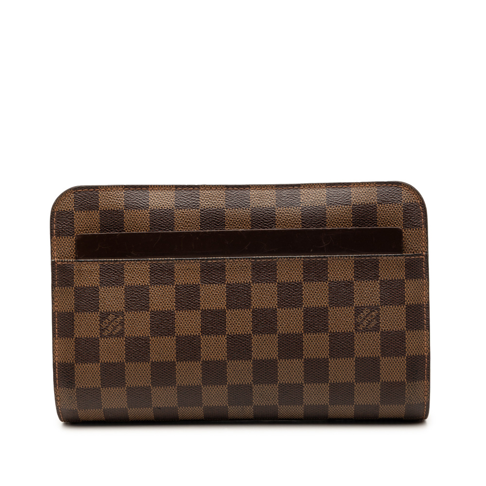 Pre-Loved Louis Vuitton Damier Ebene Saint Louis Pochette - Picture 1 of 7